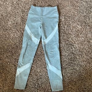 Grey and white aerie leggings
